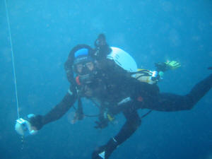 Anthony with Rebreather