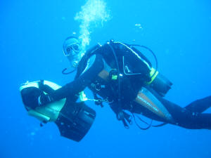 Christian mit dem Scooter