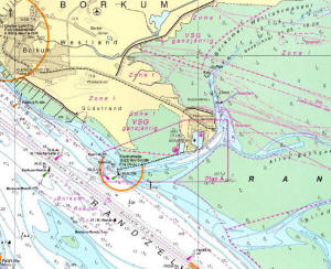 Seekarte Borkum Hafen