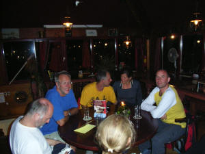Abendessen im Cafe auf Texel
