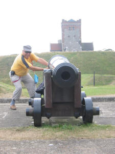 Der 'Panzerknacker' an seiner Kanone