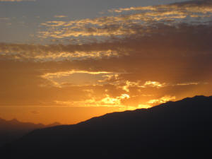 Sonnenuntergang auf der Tarscher Alm